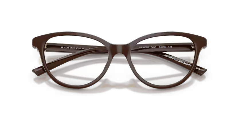 Armani Exchange 0AX3138U Marrón oscuro brillante
