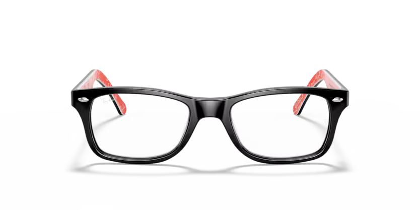 0RX5228- Negro sobre rojo