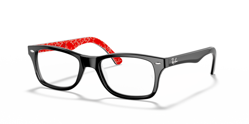 0RX5228- Negro sobre rojo