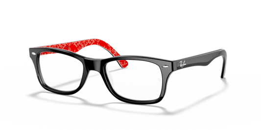 0RX5228- Negro sobre rojo
