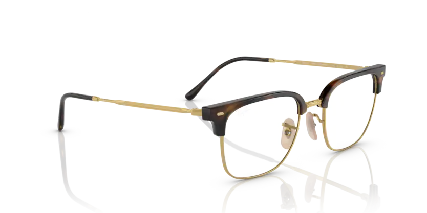 0RX7216 - New clubmaster Havana sobre dorado