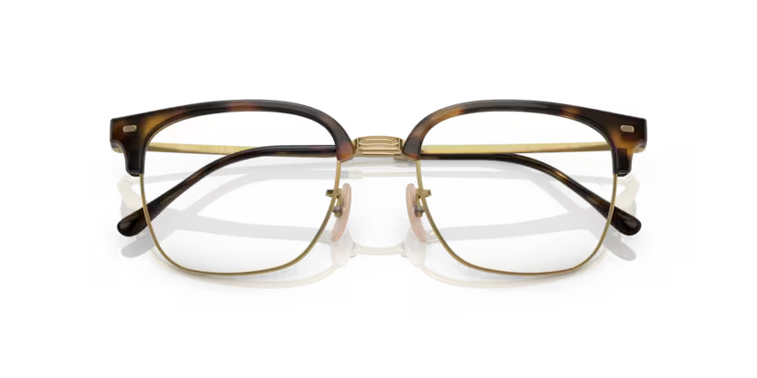 0RX7216 - New clubmaster Havana sobre dorado