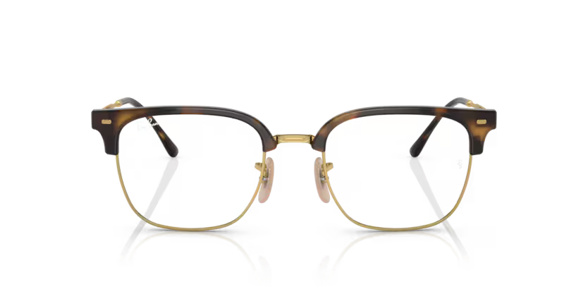 0RX7216 - New clubmaster Havana sobre dorado
